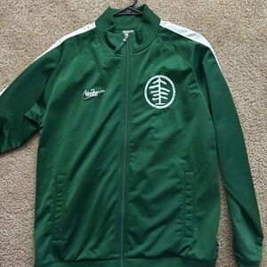 Authentic Green Oregon University Track Jacket